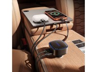 Carregador veicular Orico FC-66-1A2C de 66 W com cabo USB-C retr�til integrado - Preto