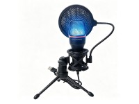Microfone USB para jogos Wozinsky Studio com suporte RGB - Preto Microfone USB para jogos Wozinsky Studio com suporte RGB - Preto