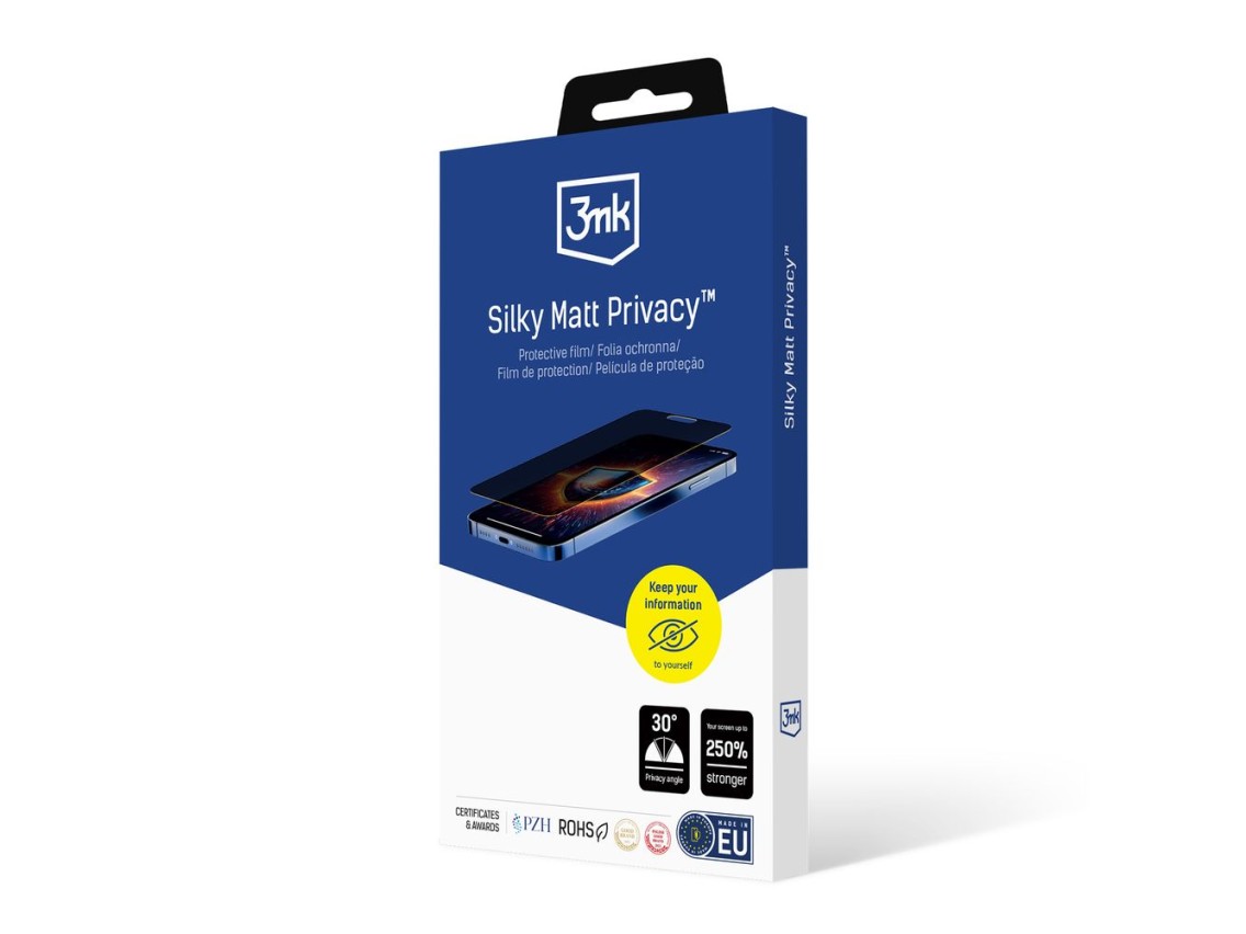 Protector de pantalla de privacidad 3mk Silky Matt Privacy para Apple iPhone 12