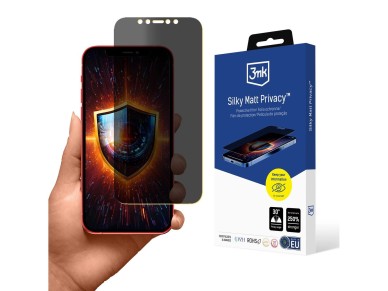 Privacy screen protector 3mk Silky Matt Privacy for Apple iPhone 12 Privacy screen protector 3mk Silky Matt Privacy for Apple iPhone 12