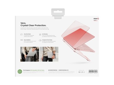 Uniq Vero Case for MacBook Neo - Translucent Pink