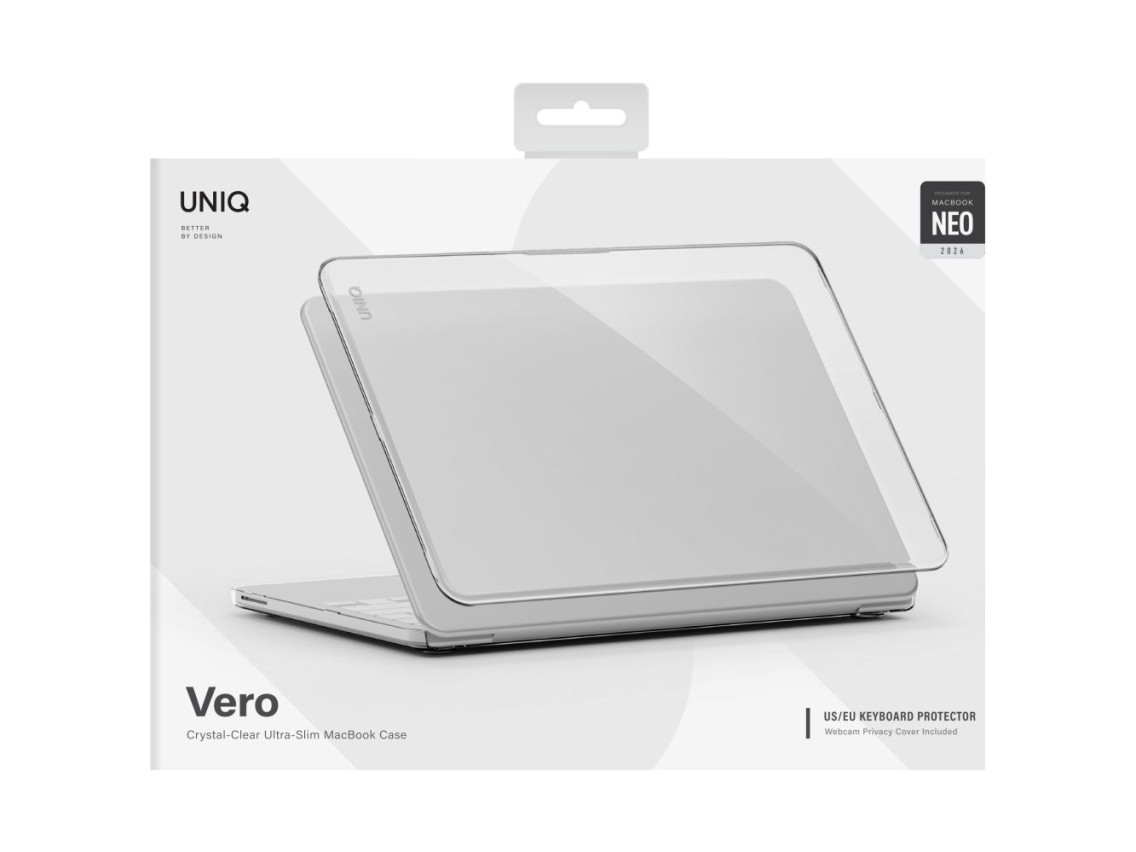Capa Uniq Vero para MacBook Neo - Transparente