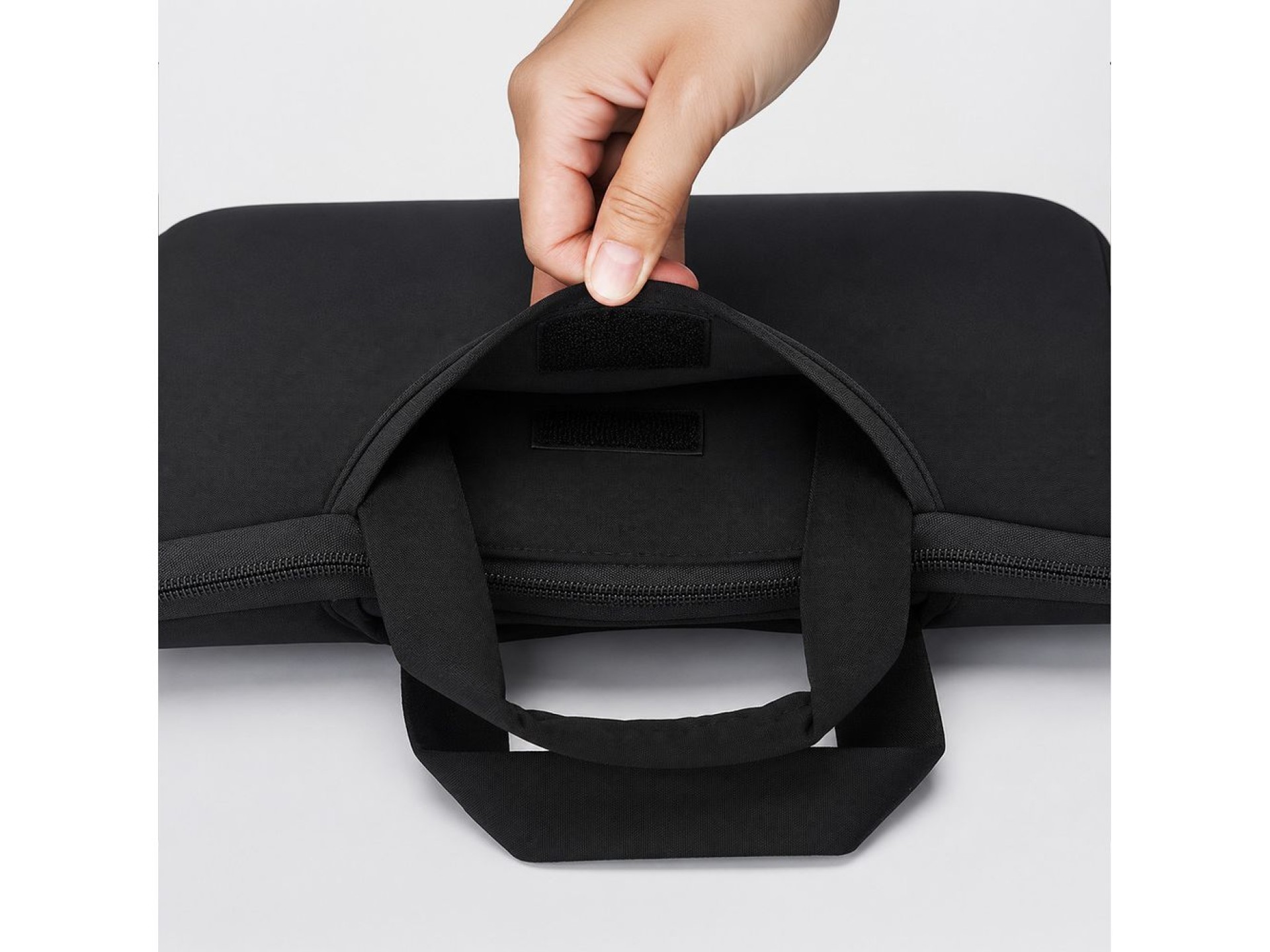 Bolsa para laptop Wozinsky WNT-11B de 10 a 11 polegadas com alça retrátil de neoprene - Preta