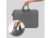 Bolso para port�til Wozinsky WNT-15G de 15,6" con asa retr�ctil de neopreno - Gris