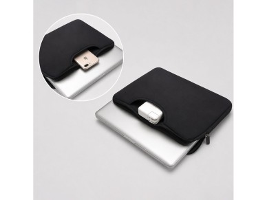 Bolso para portátil Wozinsky WNT-15B de 15,6" con asa retráctil de neopreno - Negro Bolso para portátil Wozinsky WNT-15B de 15,6" con asa retráctil de neopreno - Negro