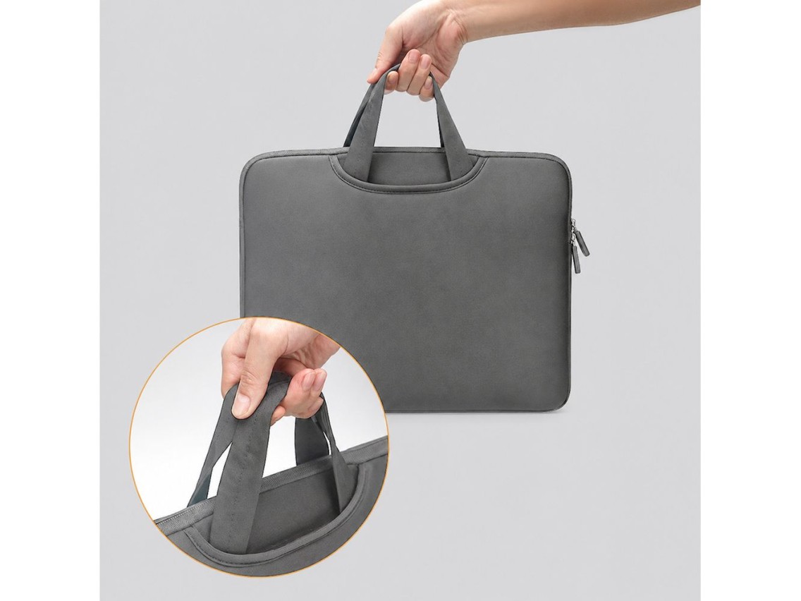 Wozinsky WNT-13G 13-14" Laptop Bag with Retractable Neoprene Handle - Gray