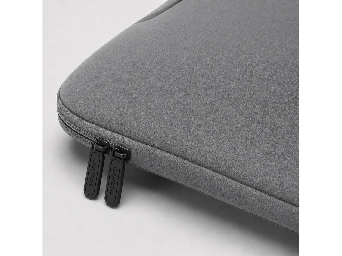 Bolso para port�til Wozinsky WNT-15G de 15,6" con asa retr�ctil de neopreno - Gris