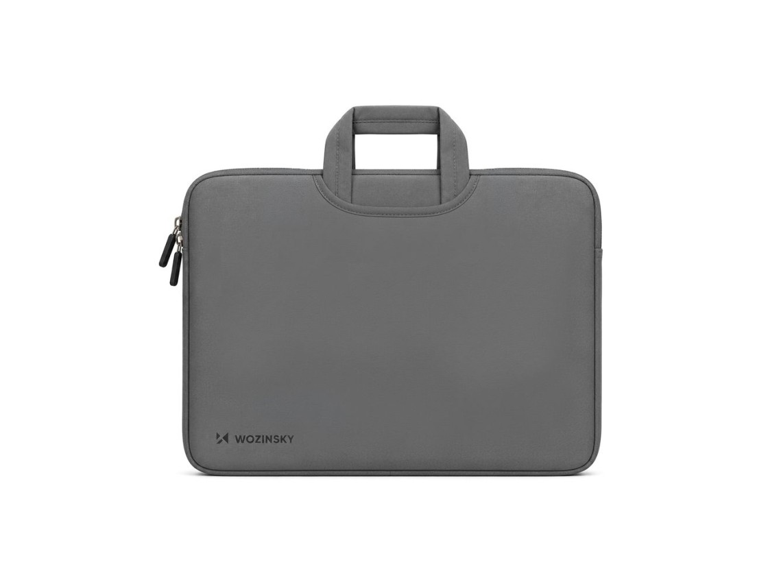 Bolso para port�til Wozinsky WNT-15G de 15,6" con asa retr�ctil de neopreno - Gris