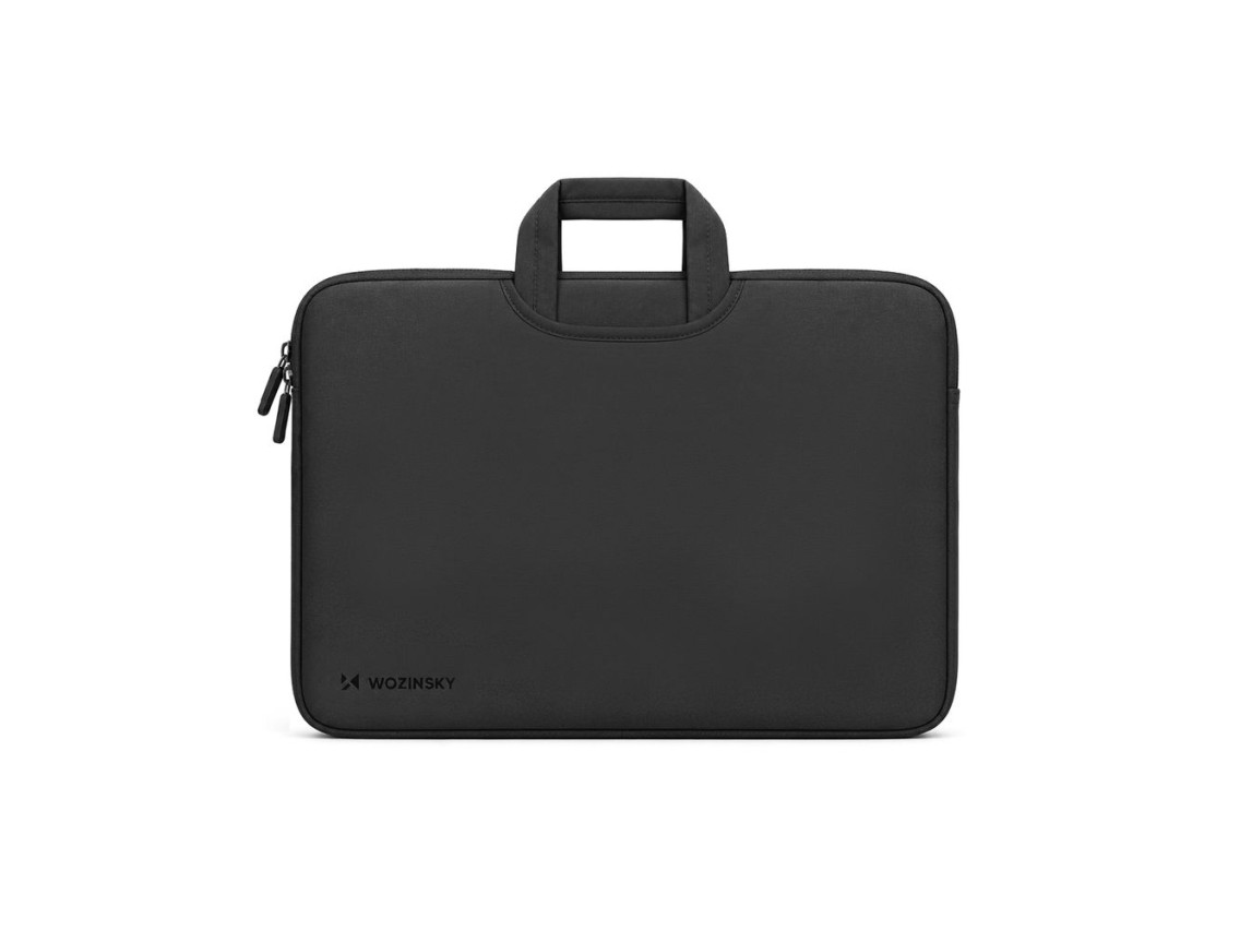 Bolsa para laptop Wozinsky WNT-17B de 17,3" com alça retrátil de neoprene - Preta