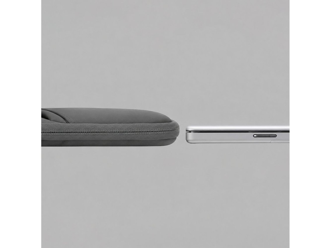Bolso para port�til Wozinsky WNT-15G de 15,6" con asa retr�ctil de neopreno - Gris