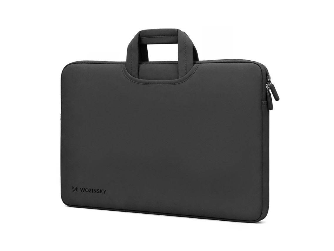 Bolsa para laptop Wozinsky WNT-17B de 17,3" com alça retrátil de neoprene - Preta