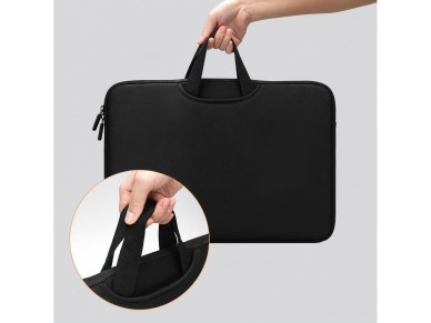 Wozinsky WNT-17B 17.3" Laptop Bag with Retractable Neoprene Handle - Black
