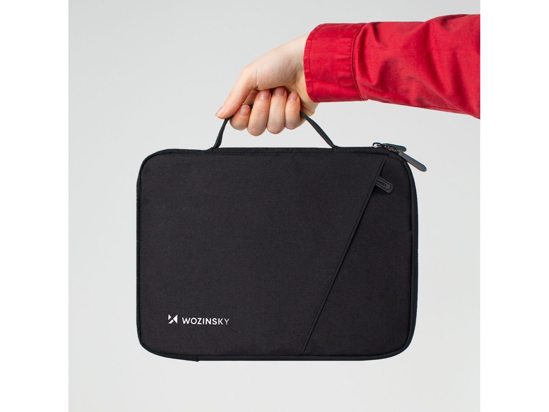 Bolsa para laptop Wozinsky WTNP-11B de 10 a 11 polegadas com alça retrátil - Preta