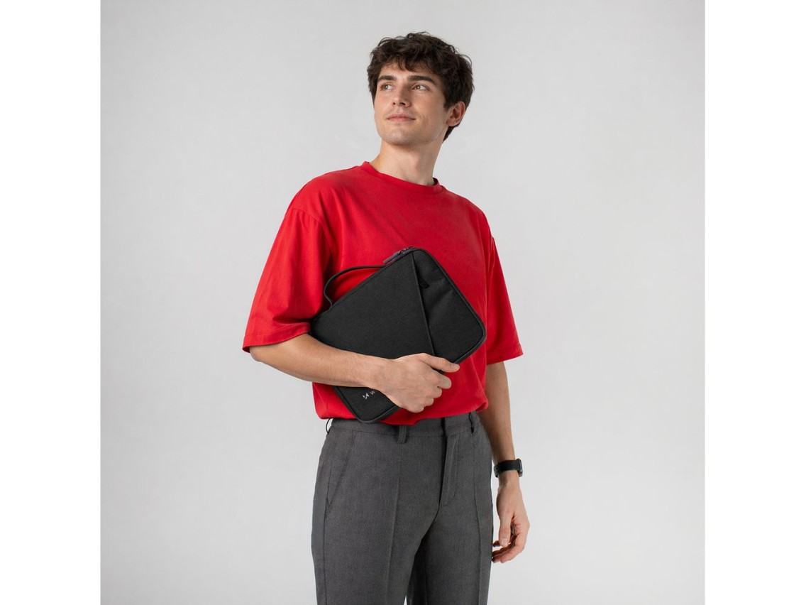 Bolsa para laptop Wozinsky WTNP-11B de 10 a 11 polegadas com alça retrátil - Preta