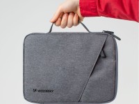 Bolsa para laptop Wozinsky WTNP-11G de 10 a 11 polegadas com al�a retr�til - Cinza