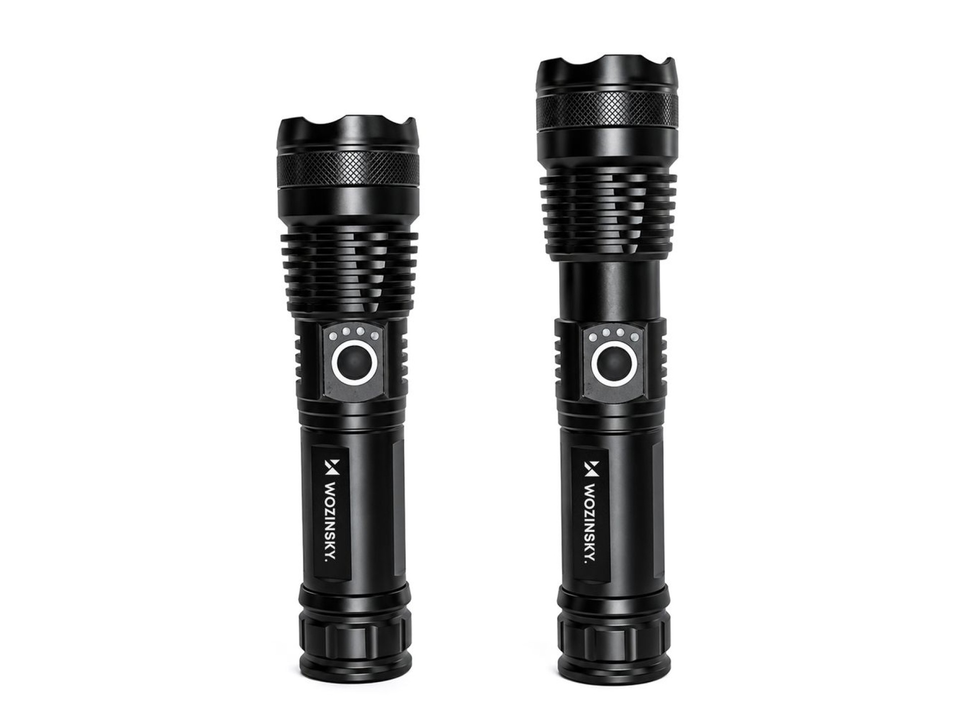 Wozinsky WLT-15W 15W 1500lm CREE IP65 Tactical Flashlight with Adjustable Beam - Black