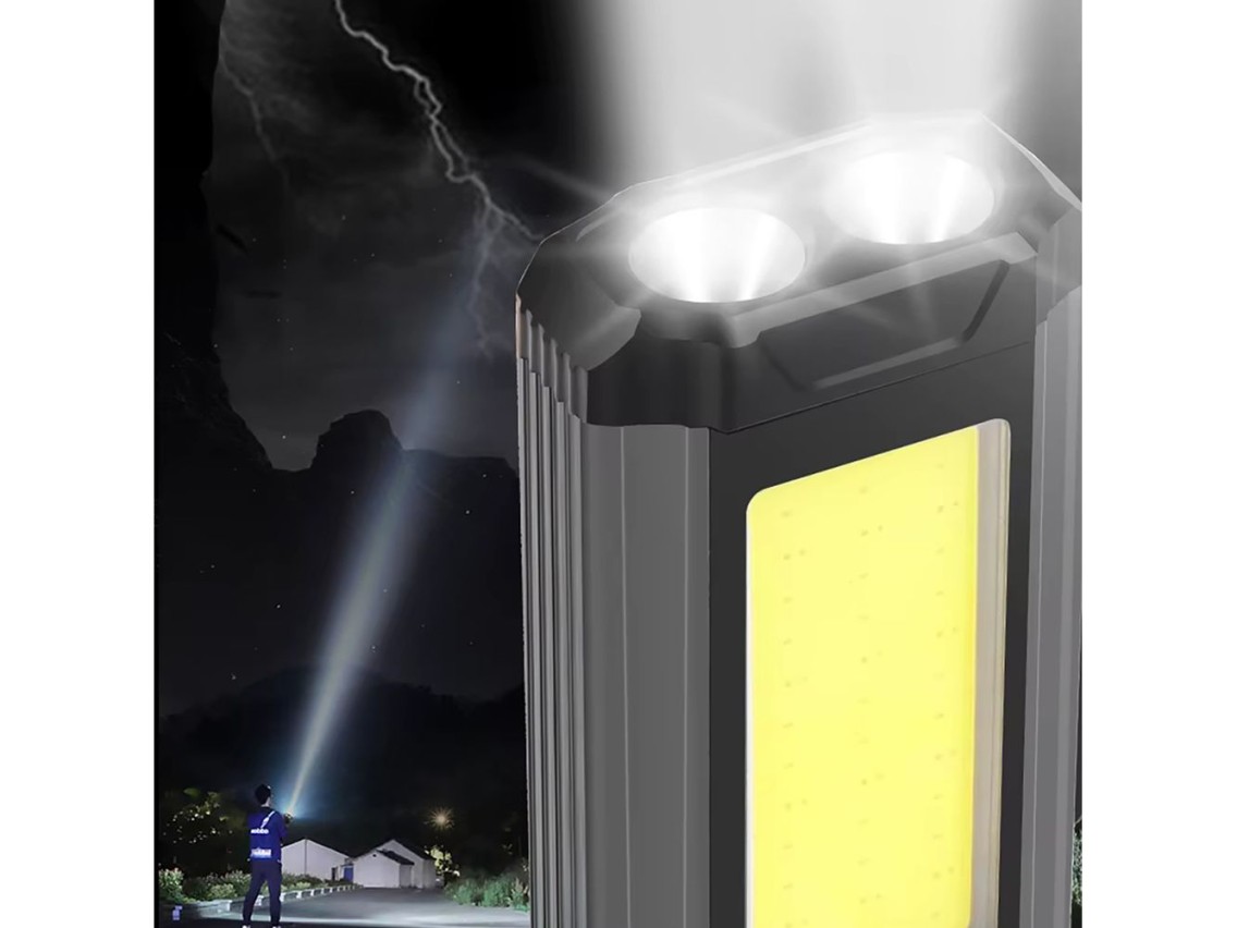 Wozinsky WLR-15W Work Lamp 15W 1500lm CREE LEDs IPX6 with Power Bank Function - Gray