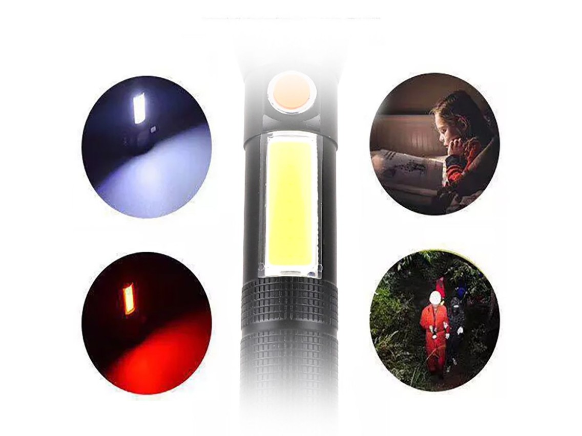 Wozinsky WLR-31 5W 500lm CREE 3-in-1 Multifunction Flashlight with Glass Breaker and Seat Belt Cutte