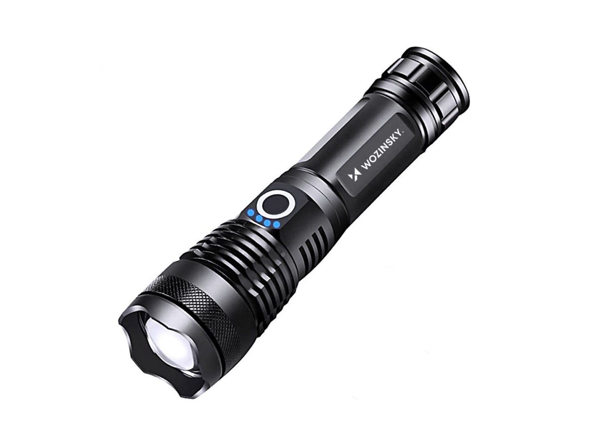 Wozinsky WLT-15W 15W 1500lm CREE IP65 Tactical Flashlight with Adjustable Beam - Black