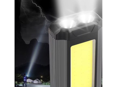 Lámpara de trabajo Wozinsky WLR-15W de 15 W y 1500 lm con LED CREE, IPX6 y función de batería extern Lámpara de trabajo Wozinsky WLR-15W de 15 W y 1500 lm con LED CREE, IPX6 y función de batería extern