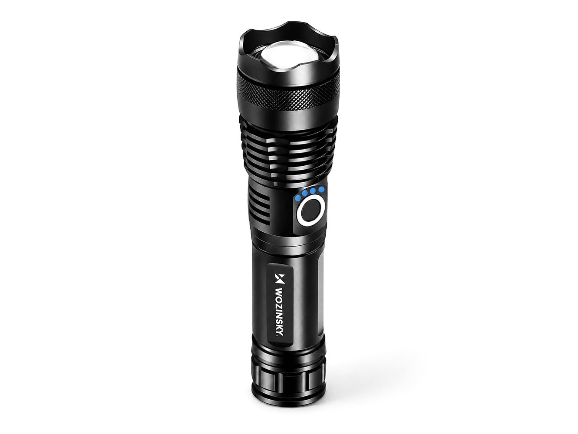 Lanterna Tática Wozinsky WLT-15W 15W 1500lm CREE IP65 com Feixe Ajustável - Preta