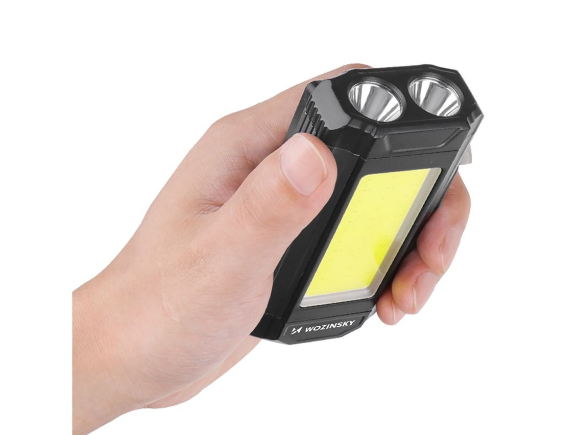 Wozinsky WLR-15W Work Lamp 15W 1500lm CREE LEDs IPX6 with Power Bank Function - Gray