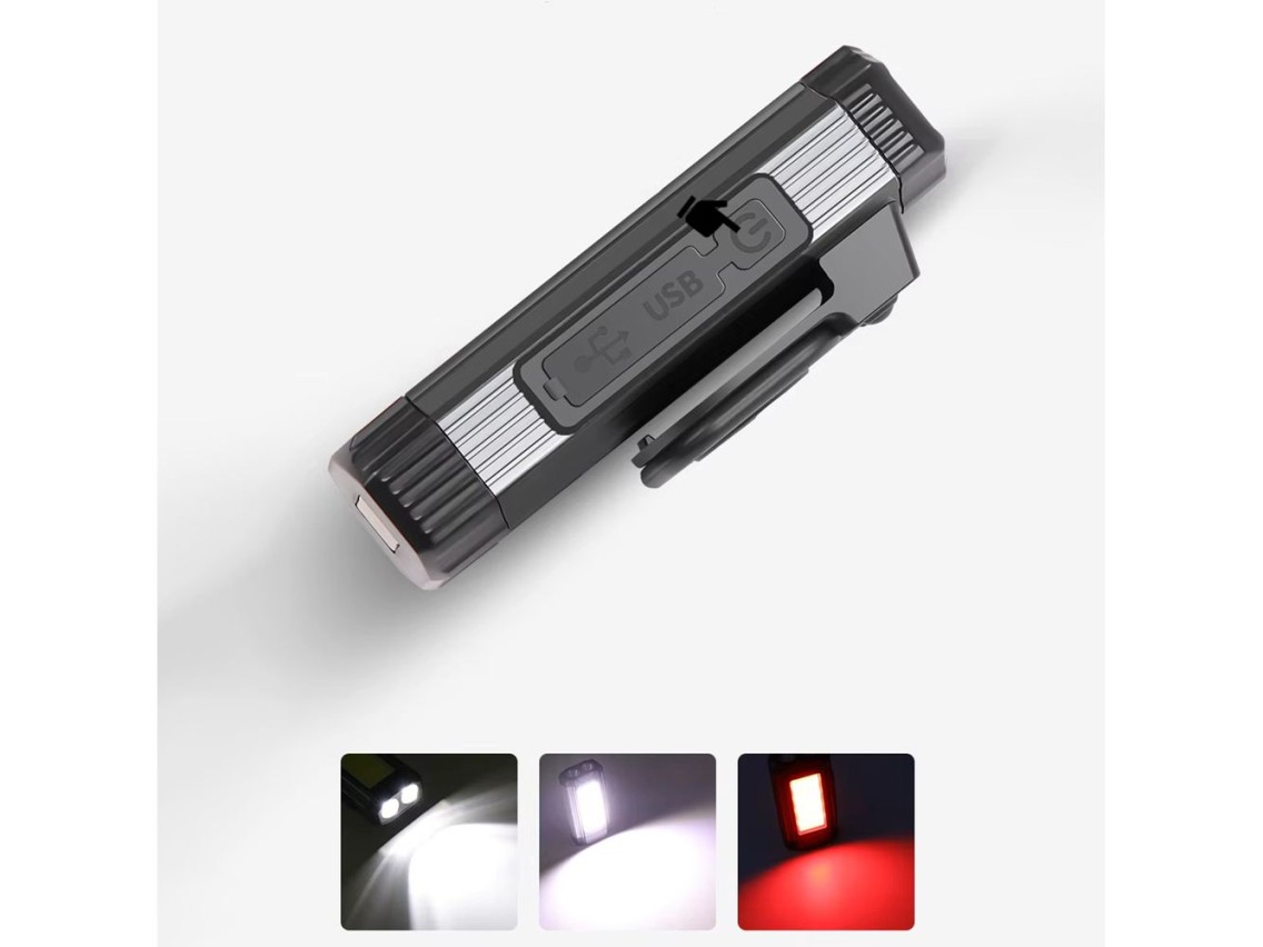 Wozinsky WLR-15W Work Lamp 15W 1500lm CREE LEDs IPX6 with Power Bank Function - Gray