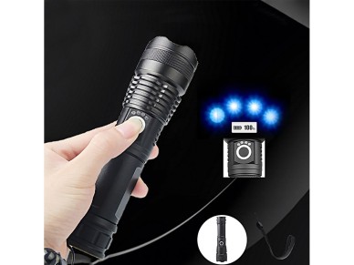 Wozinsky WLT-15W 15W 1500lm CREE IP65 Tactical Flashlight with Adjustable Beam - Black Wozinsky WLT-15W 15W 1500lm CREE IP65 Tactical Flashlight with Adjustable Beam - Black