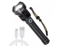 Wozinsky WLT-20W tactical flashlight 20 W 2000 lm CREE diodes IP65 with adjustable beam - black