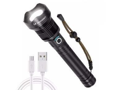 Wozinsky WLT-20W tactical flashlight 20 W 2000 lm CREE diodes IP65 with adjustable beam - black Wozinsky WLT-20W tactical flashlight 20 W 2000 lm CREE diodes IP65 with adjustable beam - black