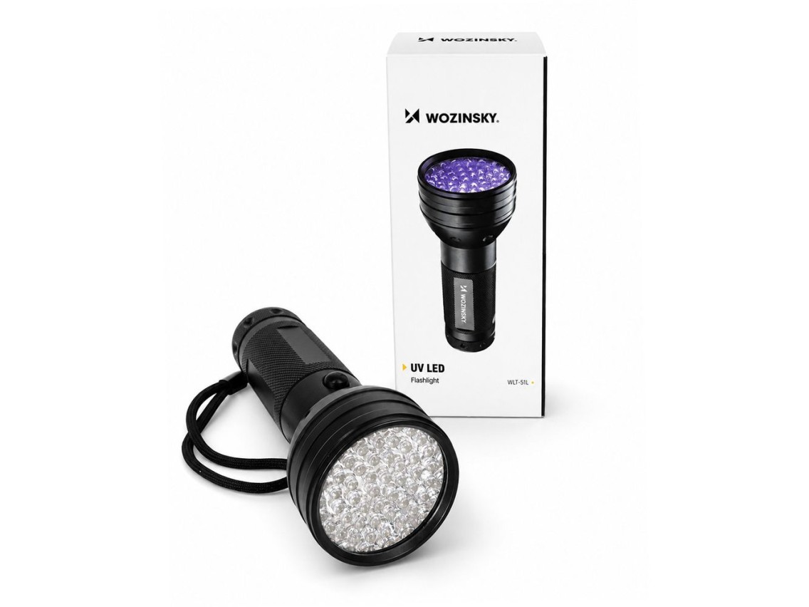 Linterna UV Wozinsky WLT-51L IP65 para detecci�n de trazas - Negra