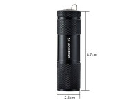 Wozinsky WLD-9L IP65 UV Flashlight for Trace Detection - Black