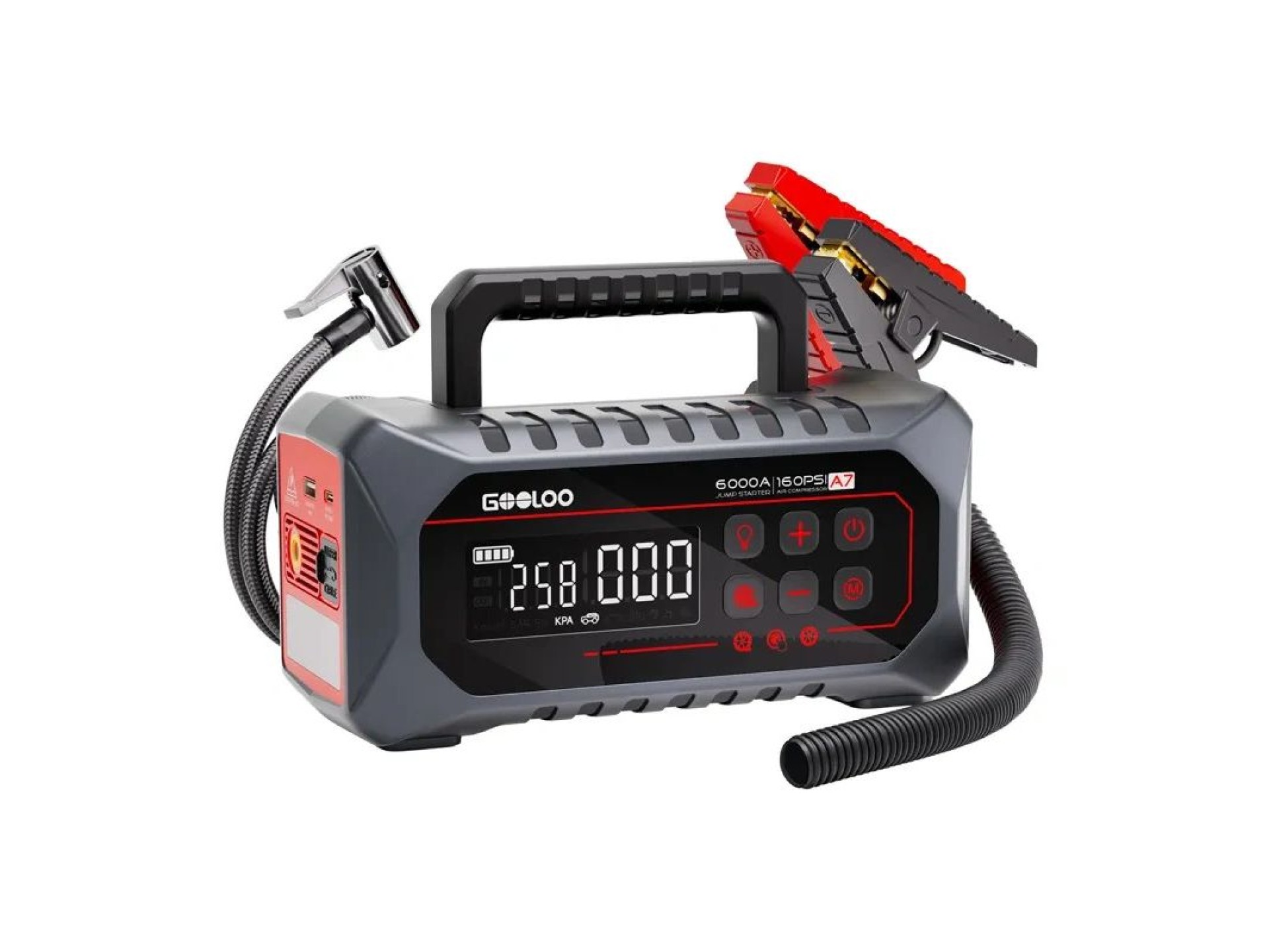 GOOLOO A7 88.8Wh Jump Starter with Air Pump
