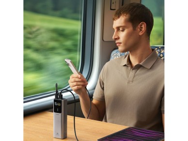 CUKTECH CKPB100PGLBL Powerbank 150W 10000mAh USB-C USB-A - Gray CUKTECH CKPB100PGLBL Powerbank 150W 10000mAh USB-C USB-A - Gray