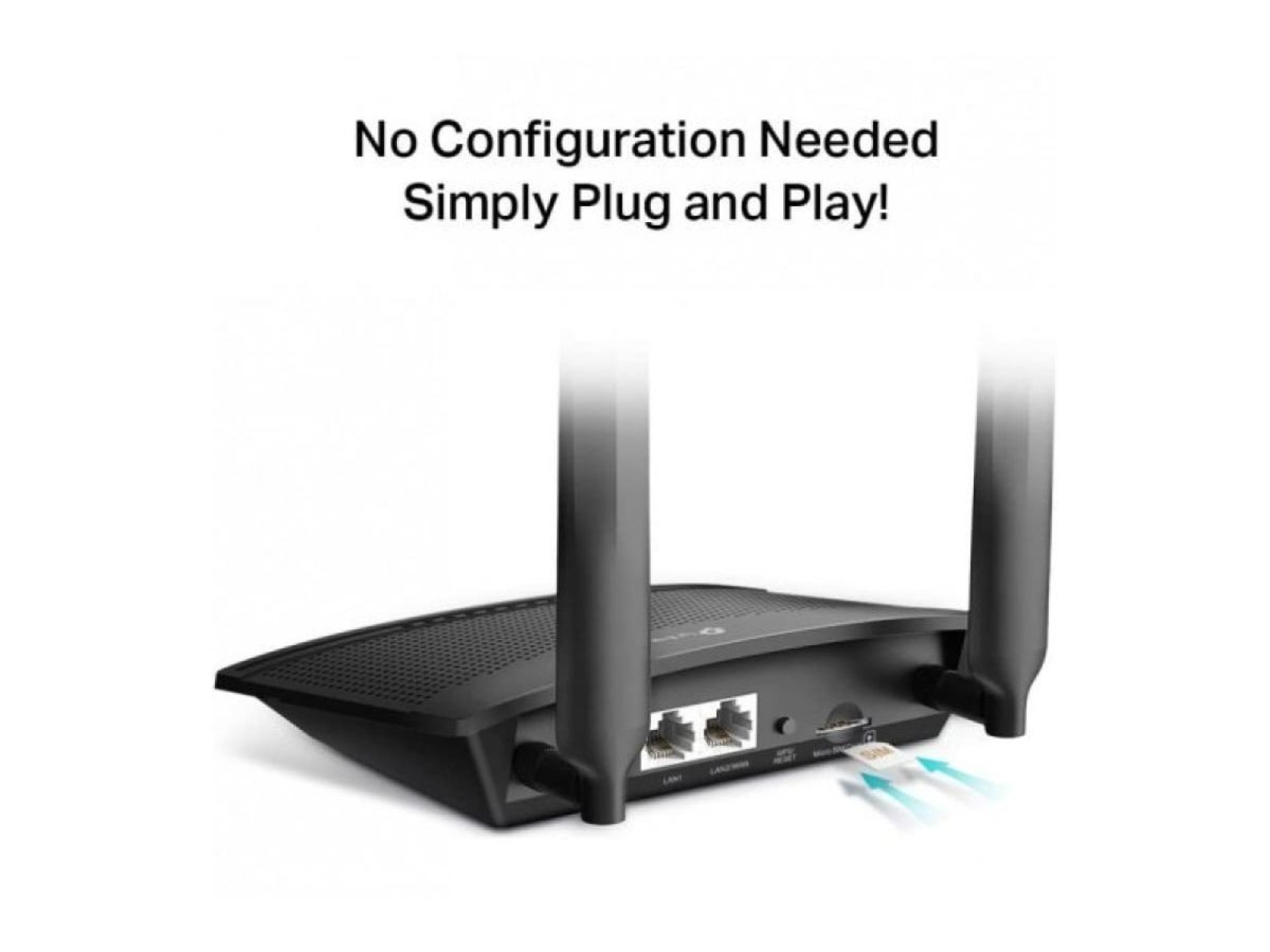 Roteador sem fio TP-Link TL-MR100 V2 4G 300Mbps/ 2,4GHz/ 2 antenas/ WiFi 802.11b/g/n