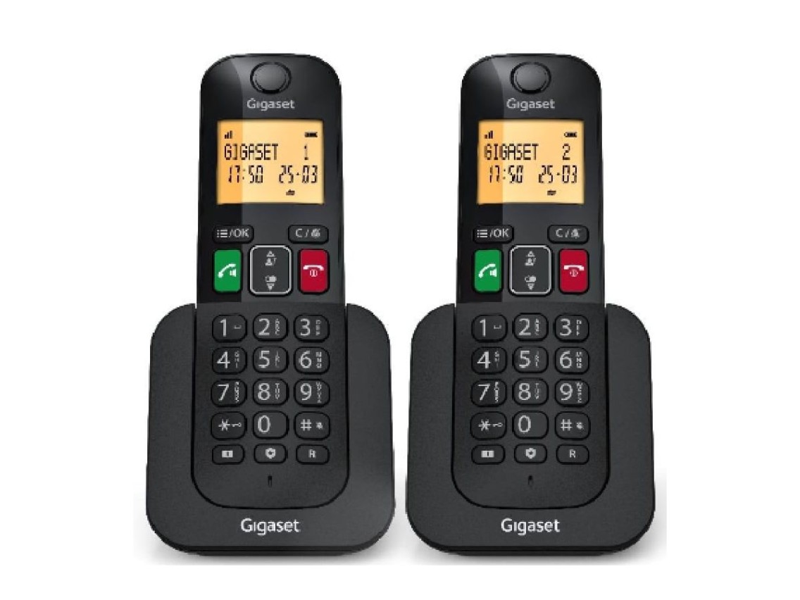 Telefone sem fio Gigaset Elemental 400 DUO / Preto
