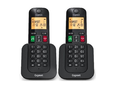 Tel�fono Inal�mbrico Gigaset Elemental 400 DUO/ Negro
