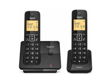 Tel�fono Inal�mbrico Gigaset Essential 300 DUO/ Negro