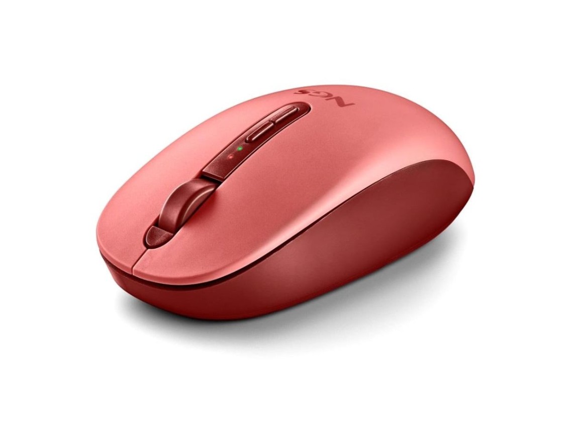 Mouse ergonômico sem fio NGS Fog Dual FOGDUALRED, silencioso/até 1600 DPI/vermelho