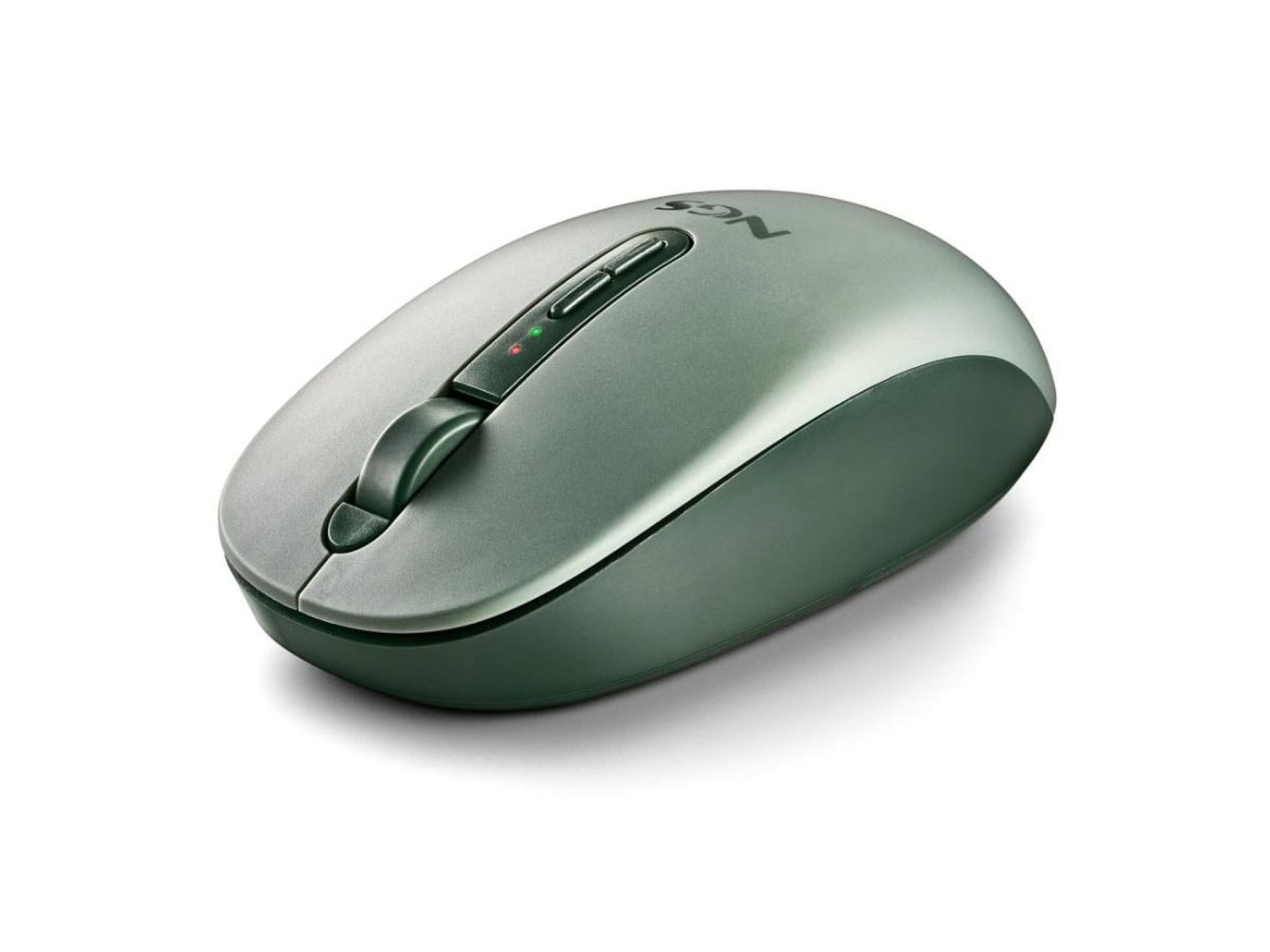 NGS Fog Dual FOGDUALGREEN Wireless Ergonomic Mouse, Silent/Up to 1600 DPI/Green