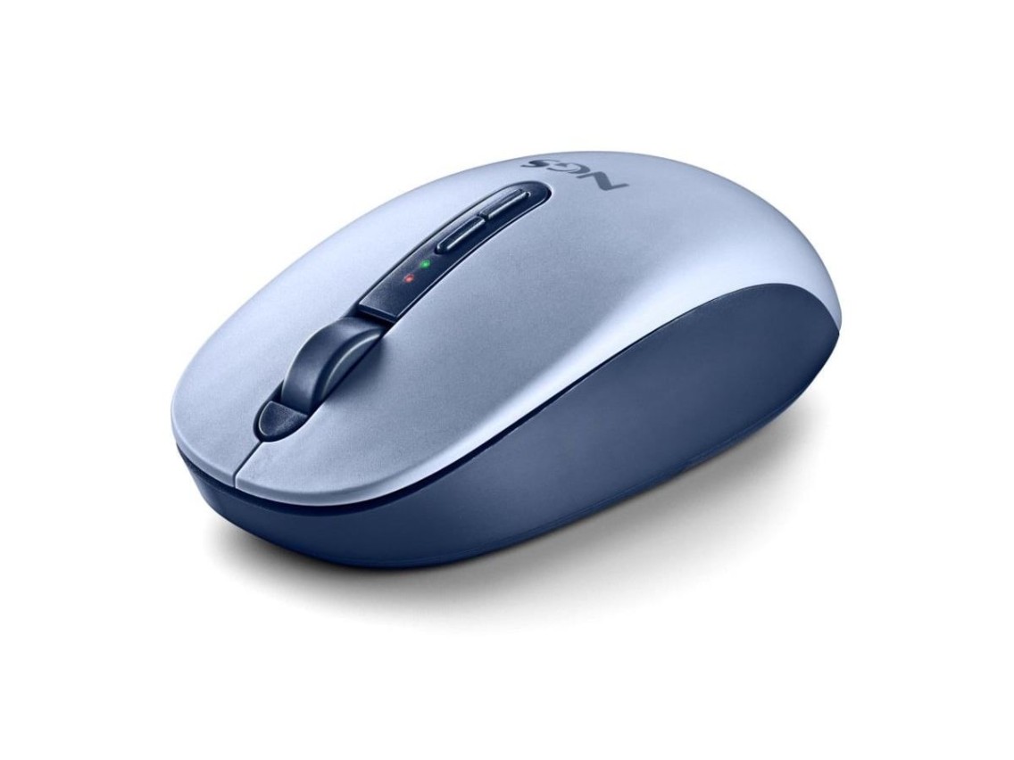 Mouse ergonômico sem fio NGS Fog Dual FOGDUALBLUE, silencioso/até 1600 DPI/azul