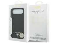 Guess Silicone Triangle Logo MagSafe Case for iPhone 17 Air - Black Guess Silicone Triangle Logo MagSafe Case for iPhone 17 Air - Black