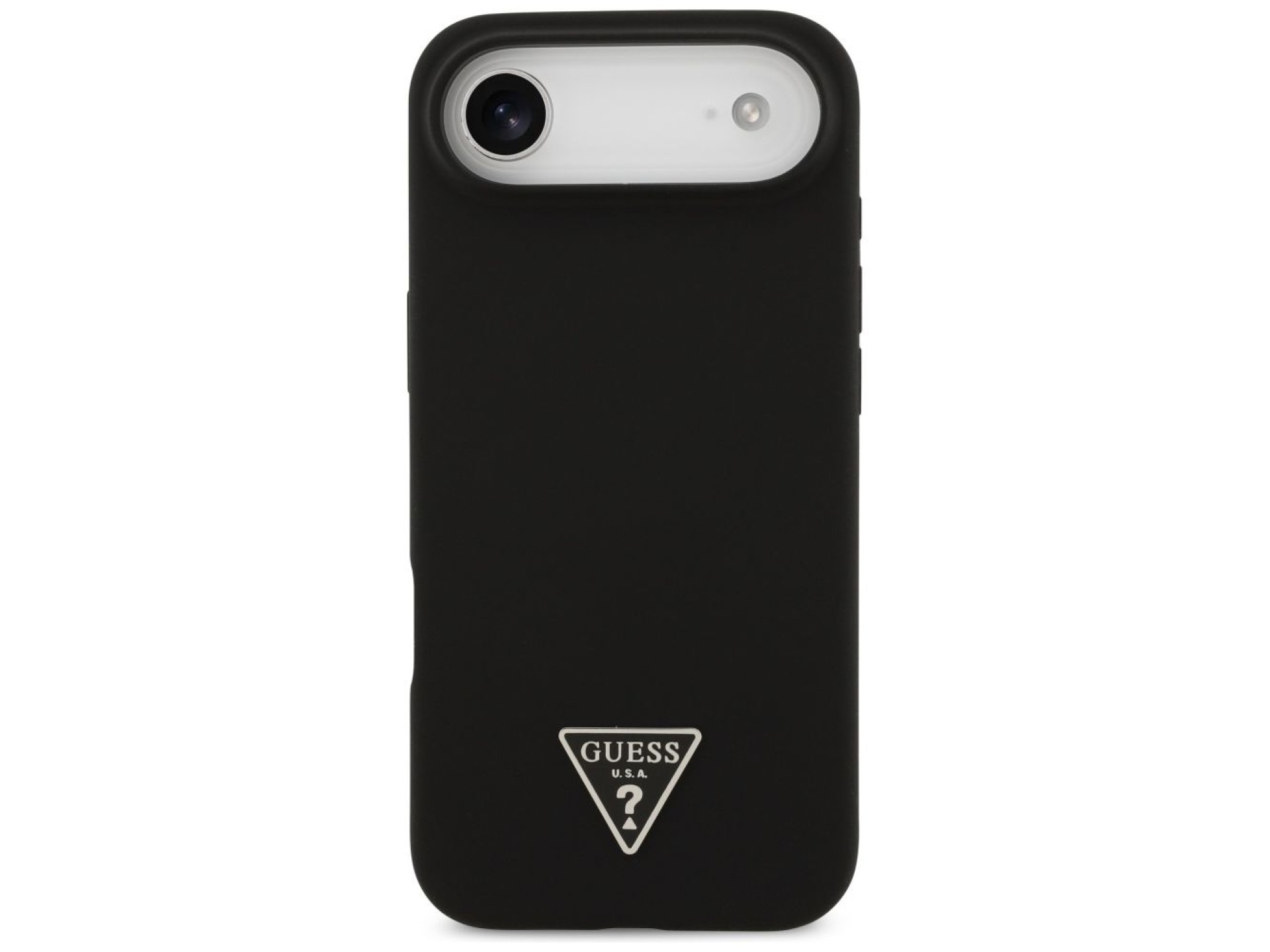 Guess Silicone Triangle Logo MagSafe Case for iPhone 17 Air - Black