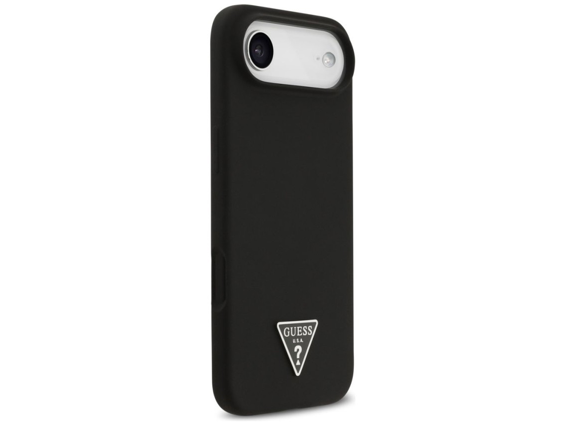 Guess Silicone Triangle Logo MagSafe Case for iPhone 17 Air - Black
