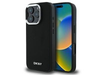 DKNY Plain Silver Logo MagSafe iPhone 16 Pro Case - Black DKNY Plain Silver Logo MagSafe iPhone 16 Pro Case - Black