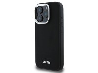 DKNY Plain Silver Logo MagSafe iPhone 16 Pro Case - Black DKNY Plain Silver Logo MagSafe iPhone 16 Pro Case - Black