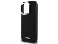 DKNY Plain Silver Logo MagSafe iPhone 16 Pro Case - Black DKNY Plain Silver Logo MagSafe iPhone 16 Pro Case - Black