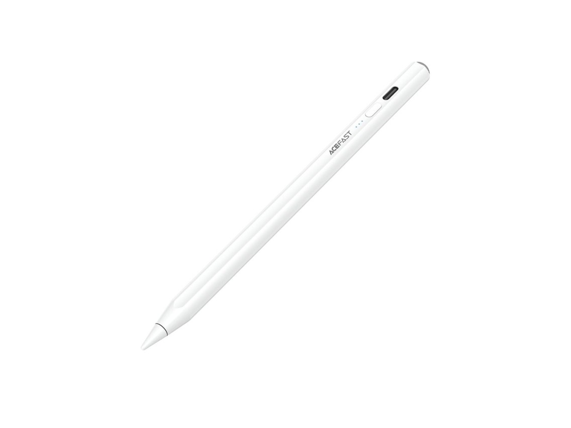 Acefast V2 Capacitive Stylus for iPad with 2 Interchangeable Tips - White