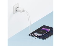 Cuktech A19 30W USB-A + USB-C Wall Charger - White Cuktech A19 30W USB-A + USB-C Wall Charger - White