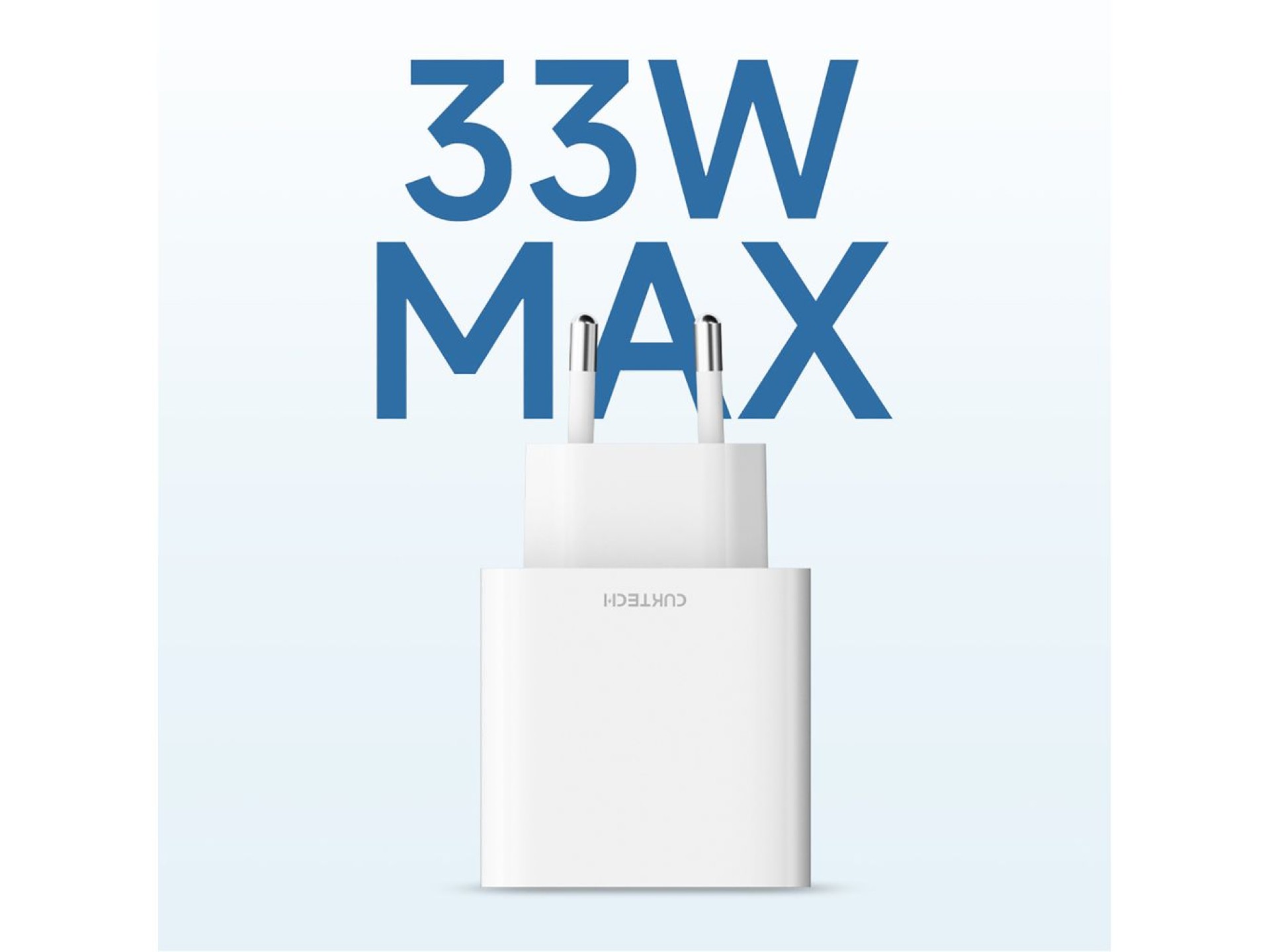 Carregador de parede Cuktech A19 30W USB-A + USB-C - Branco